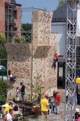 Indoor-Kletterwand des DAV Sektion Hochwald