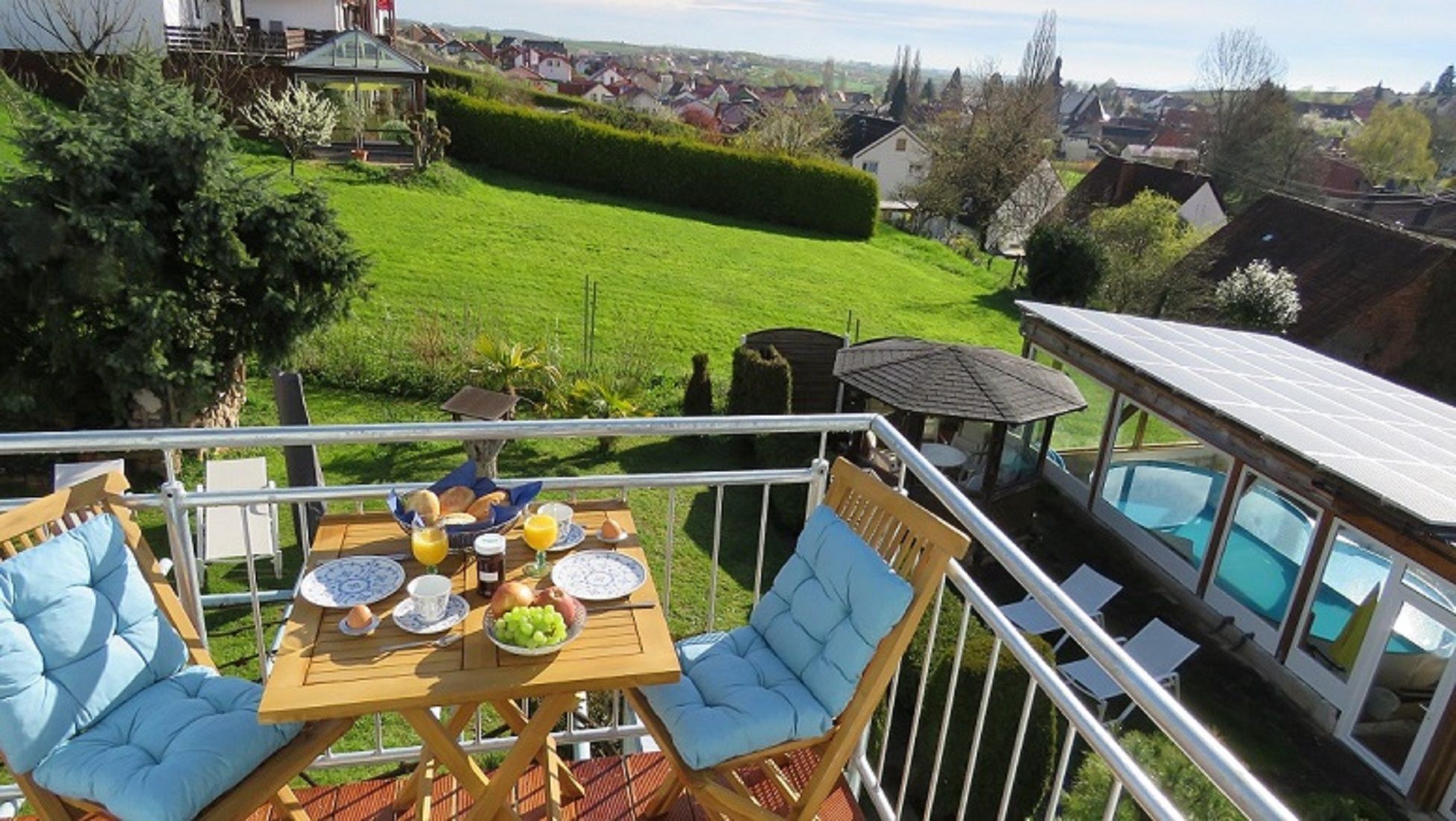 Balkon Fewo Hortensie
